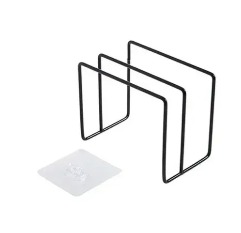 Étagère de cuisine multicouche en fer antirouille avec support pour planche à découper et couvercles 11