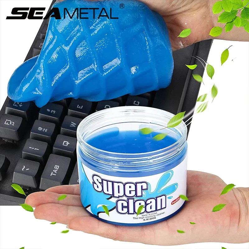 SEAMETAL Gel nettoyant multifonction pour voiture, idéal pour les grilles d'aération, le tableau de bord et le clavier d'ordinateur portable - Image 1