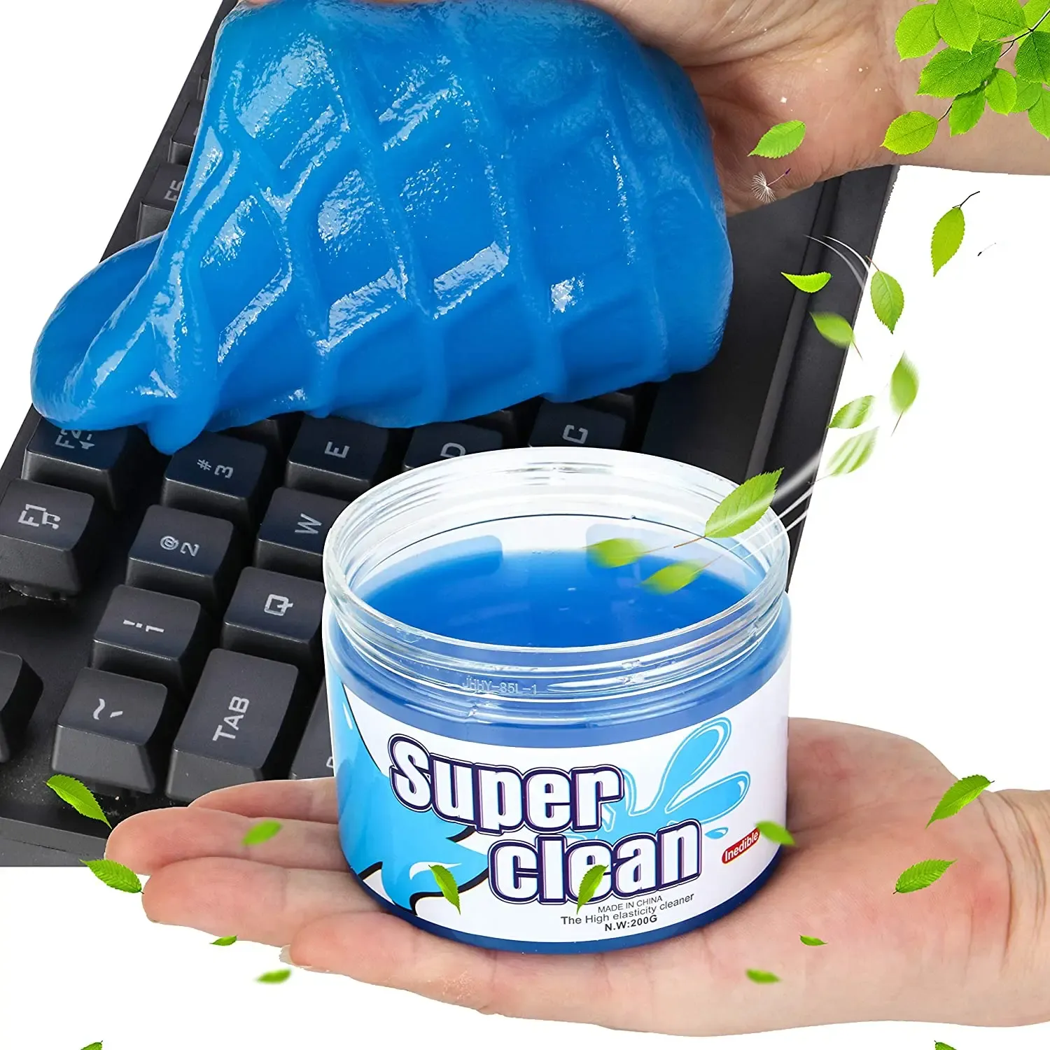 Gel de nettoyage en utilisation