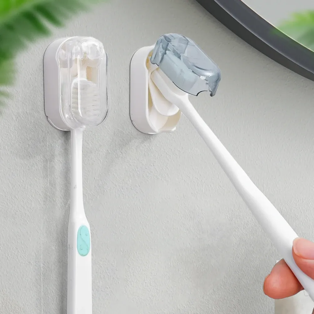 Porte-brosse à dents installé dans une salle de bain moderne