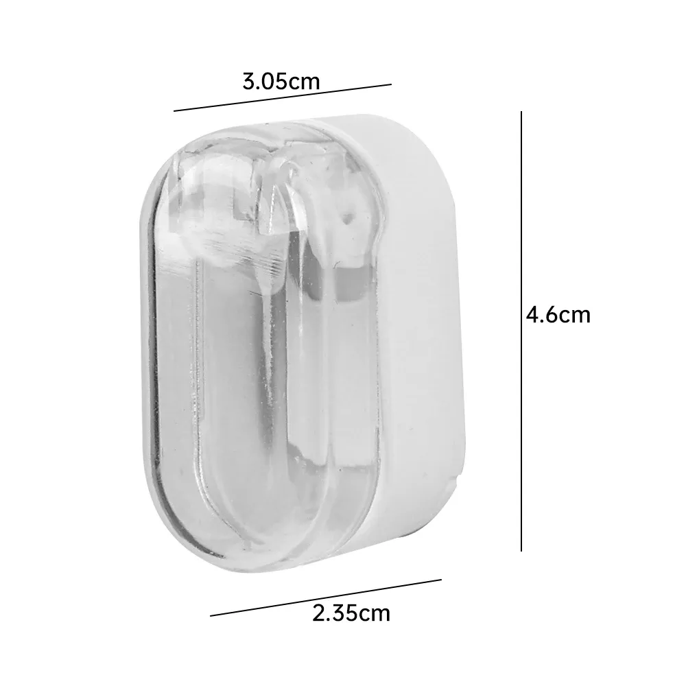 Porte-brosse à dents mural avec couvercle, sans perçage, auto-adhésif, lot de 1 à 5 pièces 8