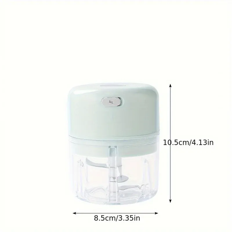 Hachoir électrique portable USB pour la cuisine, mini hachoir à ail, broyeur de viande et de légumes, idéal pour les gadgets de cuisine 5