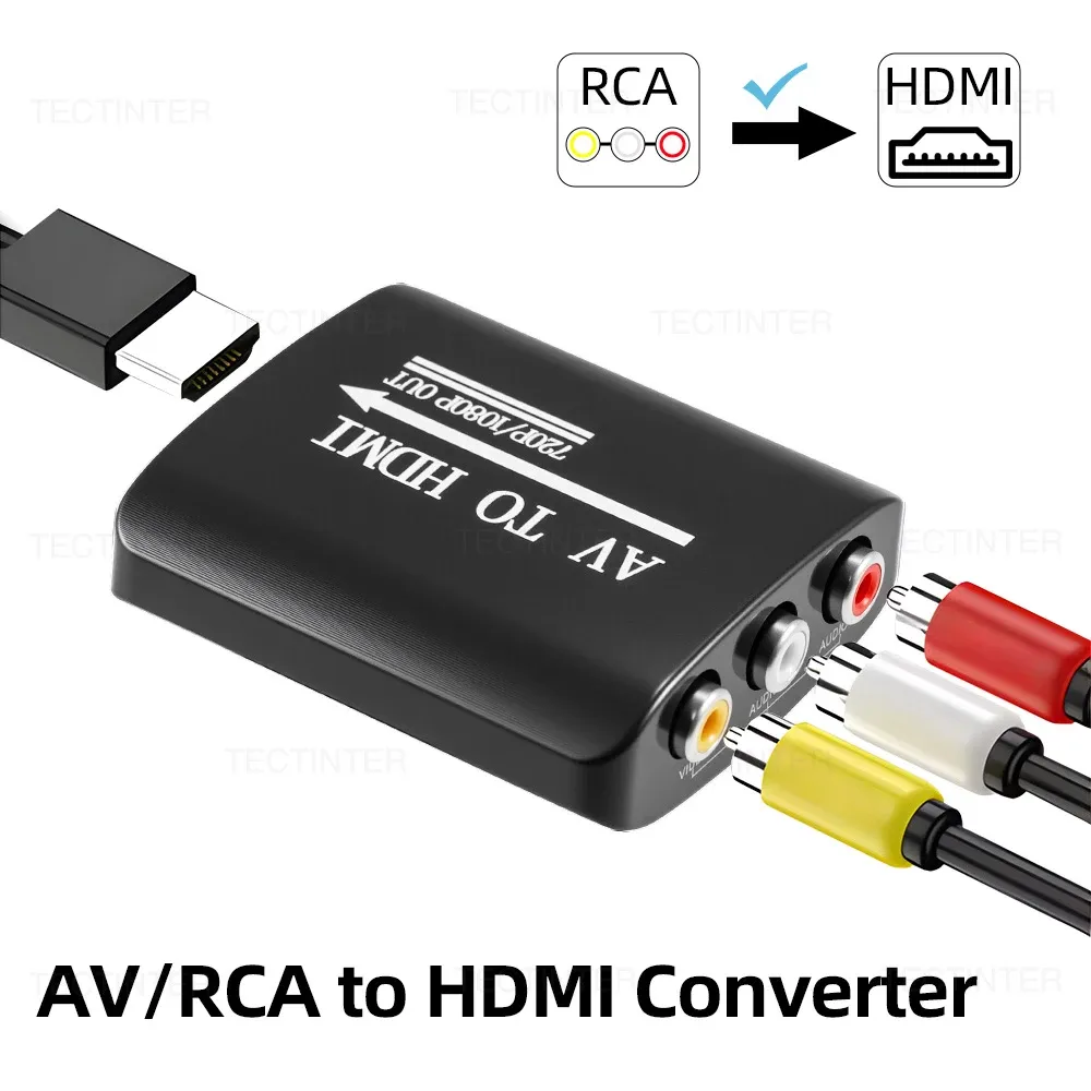 Détail de l'adaptateur HDMI vers RCA