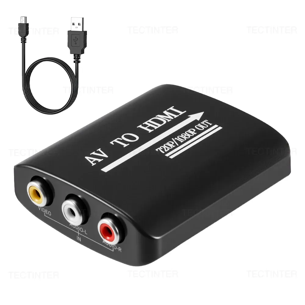 Adaptateur convertisseur AV RCA vers HDMI 1080p pour consoles PS2, PS3, Xbox One, Wii et N64 7