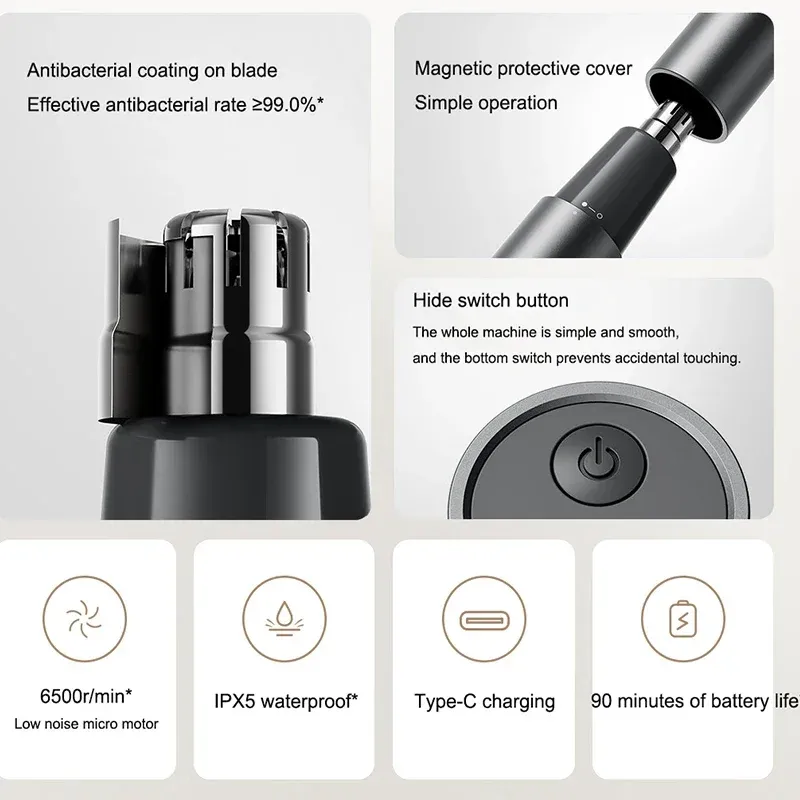 Tondeuse à cheveux électrique portable Xiaomi pour hommes, indolore, nouveau modèle 2023 6