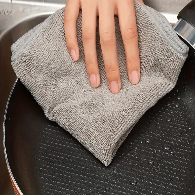 Serviette absorbante en microfibre pour le lavage de voiture, chiffons de cuisine propres, outils de nettoyage ménagers, 007, lot de 1 à 100 pièces 3