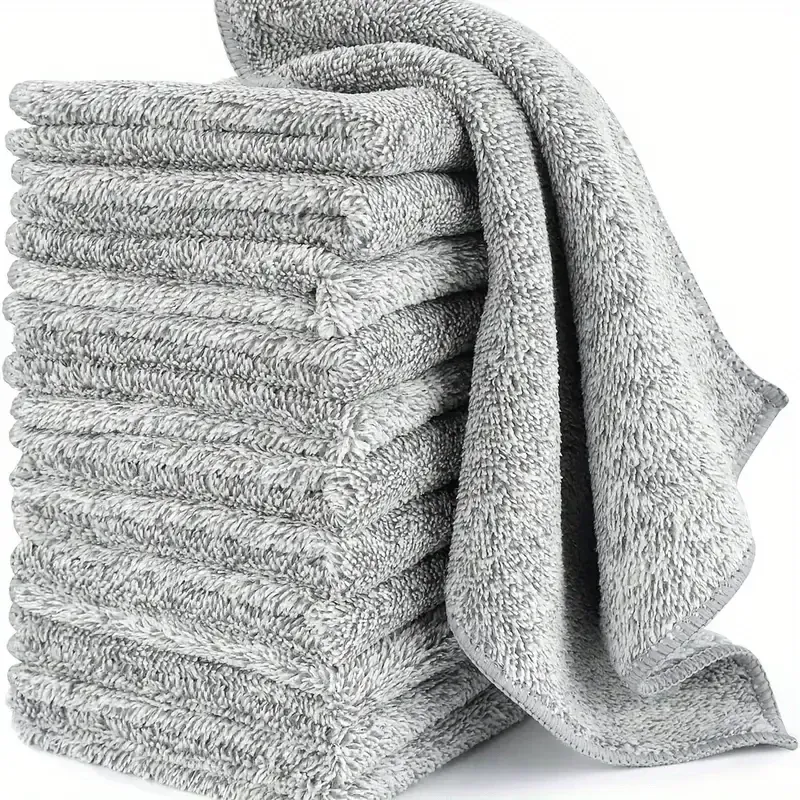 Serviette absorbante en microfibre pour le lavage de voiture, chiffons de cuisine propres, outils de nettoyage ménagers, 007, lot de 1 à 100 pièces 5