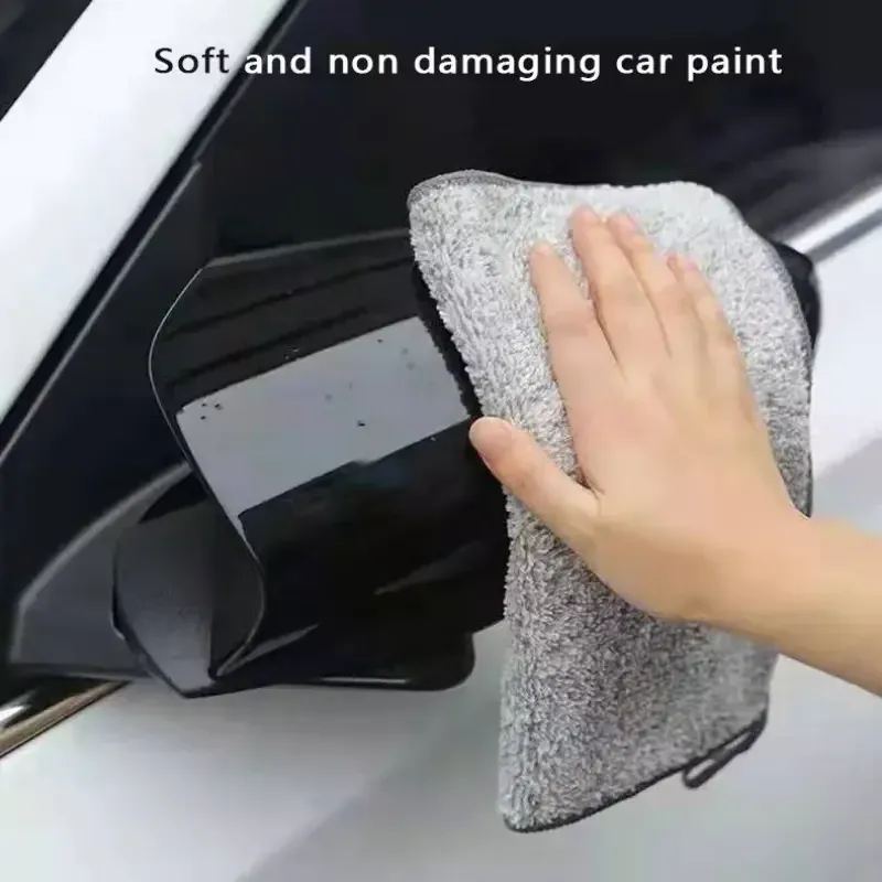 Serviette absorbante en utilisation