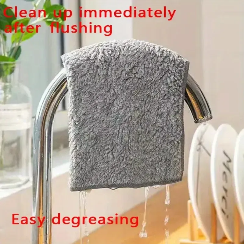 Serviette absorbante en utilisation