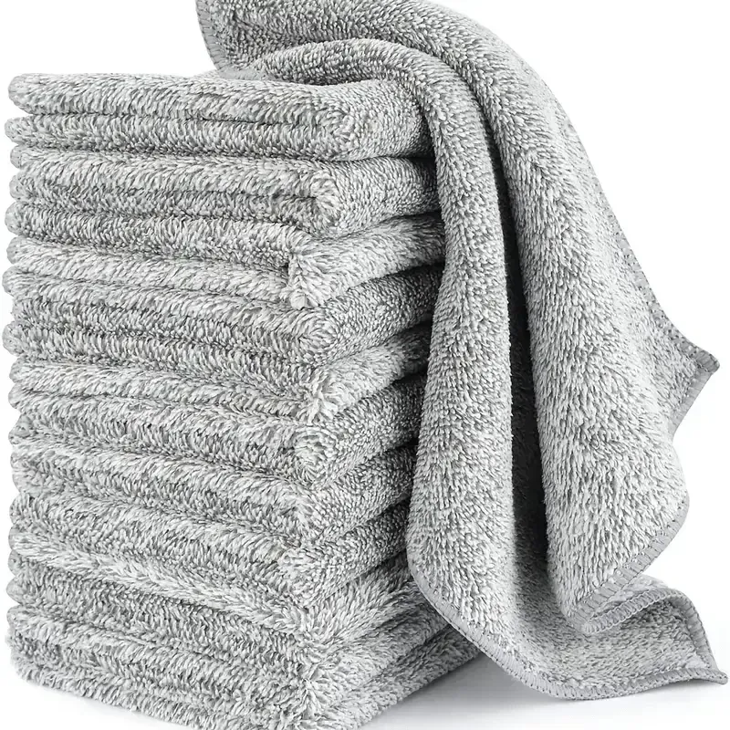 Serviette absorbante en utilisation