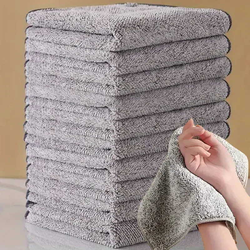Serviette absorbante en microfibre pour le lavage de voiture, chiffons de cuisine propres, outils de nettoyage ménagers, 007, lot de 1 à 100 pièces 7