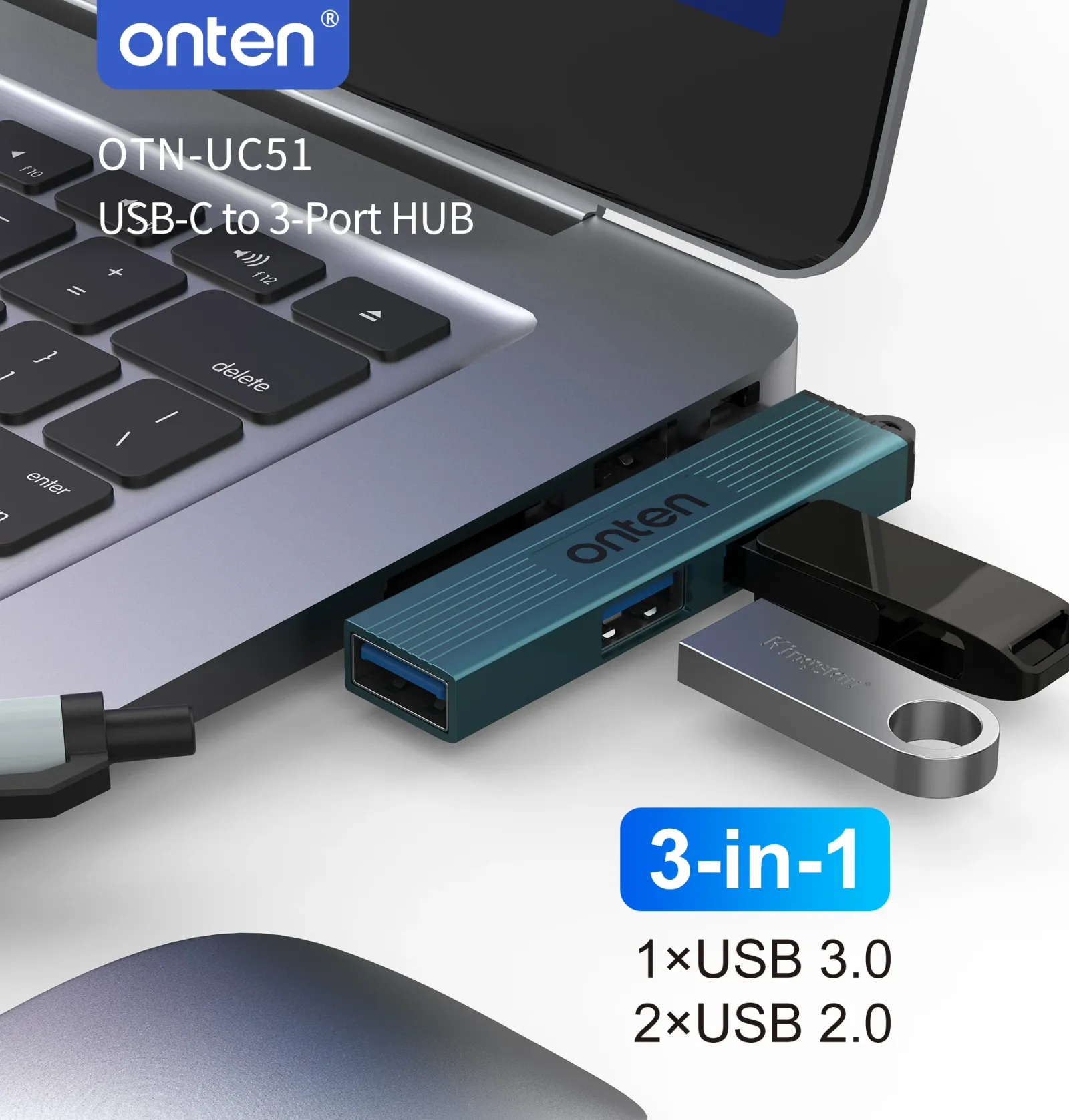 Ports du hub USB ONTEN
