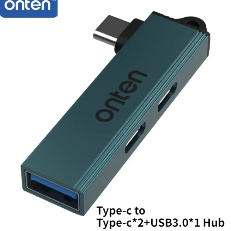 ONTEN Hub USB 3 en 1 USB 3.0/Type-C vers 3 ports USB/Type-C, vitesse 5 Gbps, hub Type-C 3 ports pour PC et ordinateur portable 7