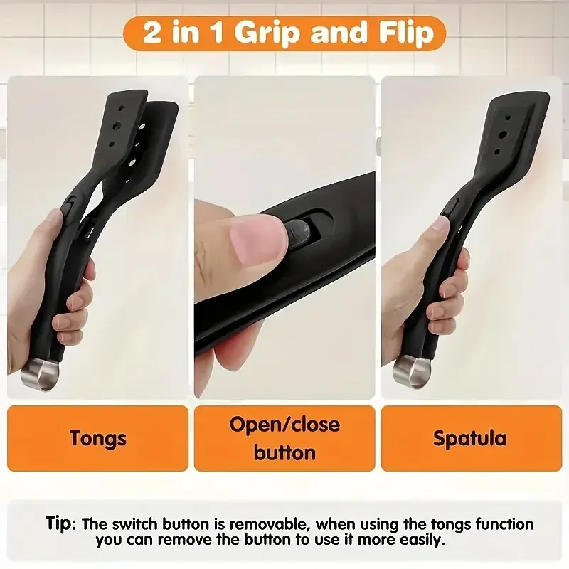 Pince de cuisine en silicone, préparation