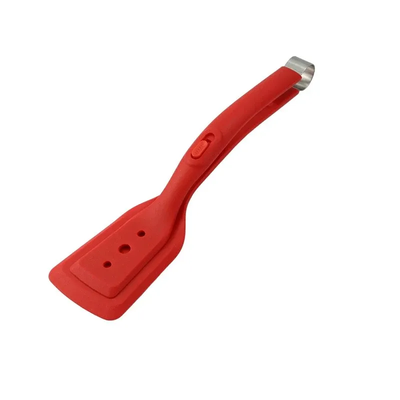 Pince de cuisine en silicone et spatule antiadhésive pour steak, œufs et crêpes, grande ouverture pour barbecue 8