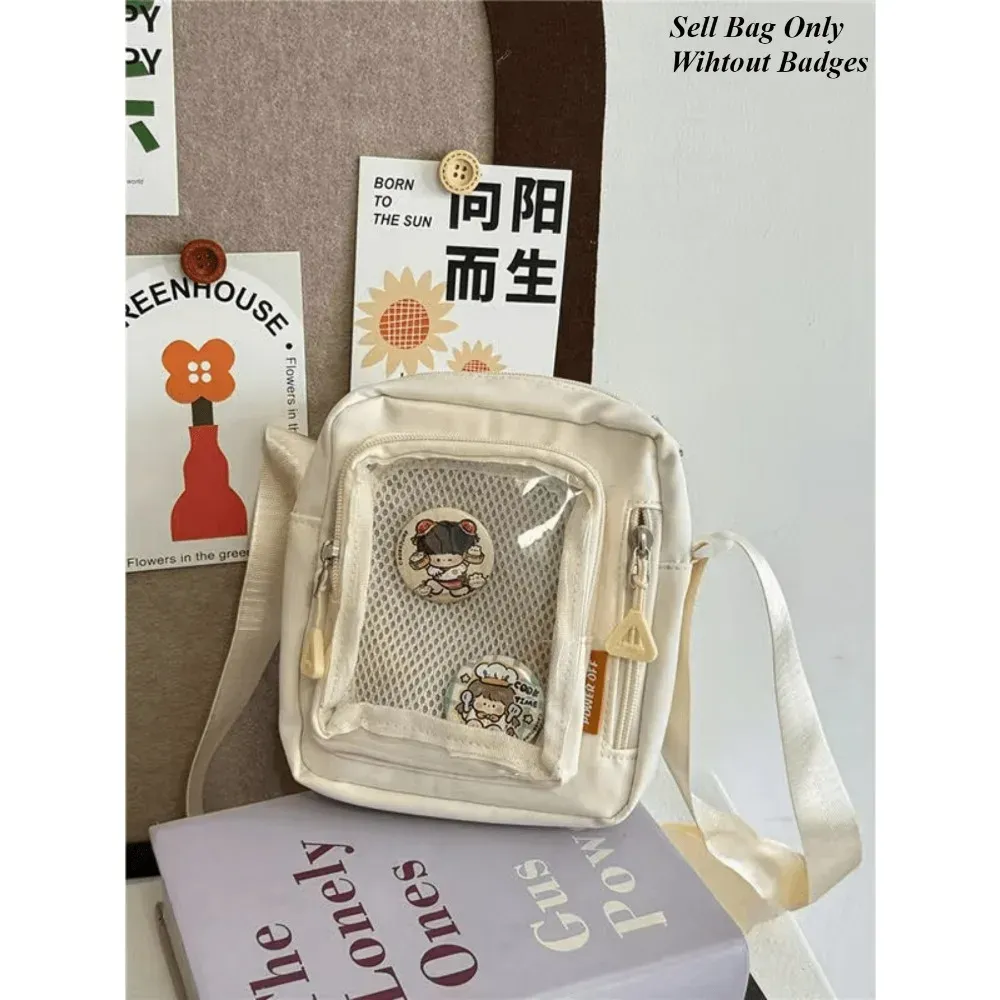 Sac Ita Mini Y2K pour femme, style coréen décontracté, petit sac bandoulière à poche transparente 3