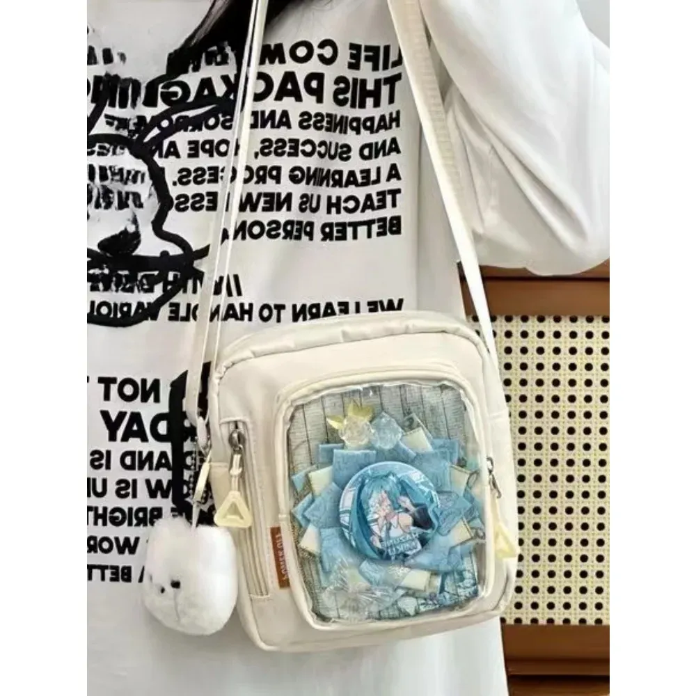 Sac Ita Mini Y2K pour femme, style coréen décontracté, petit sac bandoulière à poche transparente 2