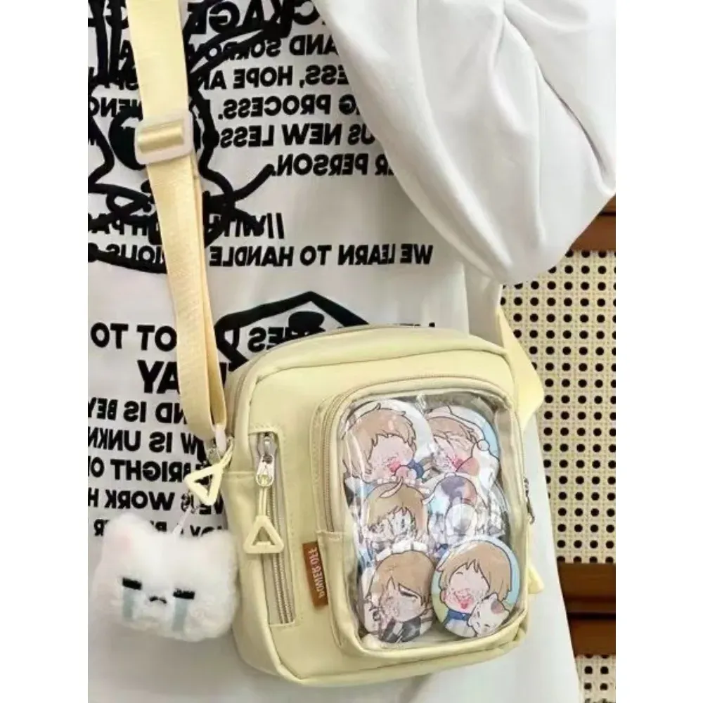 Sac Ita Mini Y2K pour femme, style coréen décontracté, petit sac bandoulière à poche transparente 4