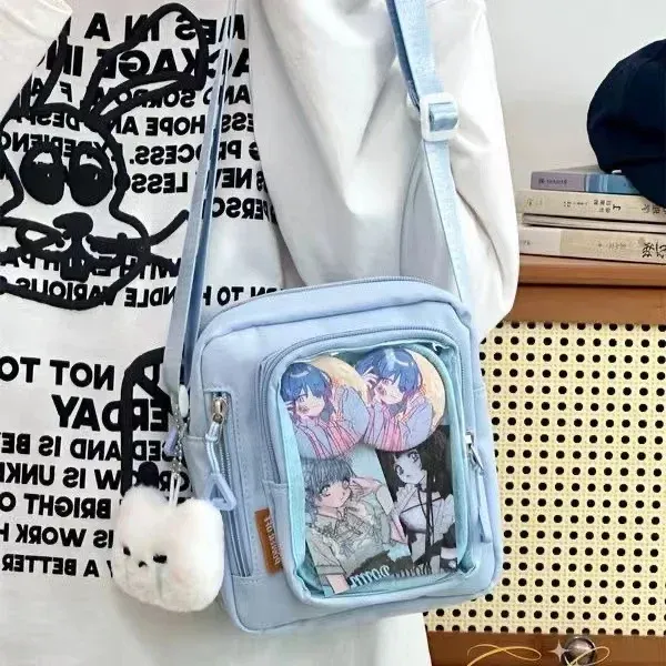 Sac Ita Mini Y2K pour femme, style coréen décontracté, petit sac bandoulière à poche transparente 10