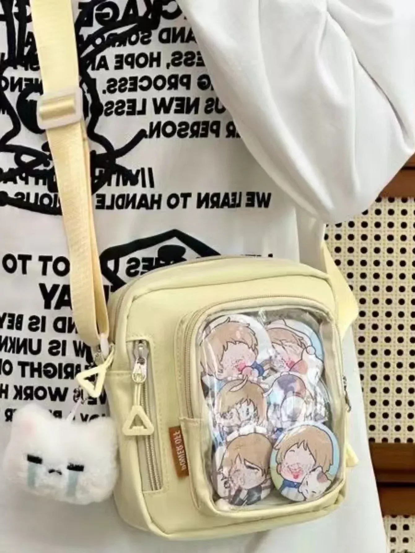Sac Ita Mini Y2K pour femme, style coréen décontracté, petit sac bandoulière à poche transparente 9