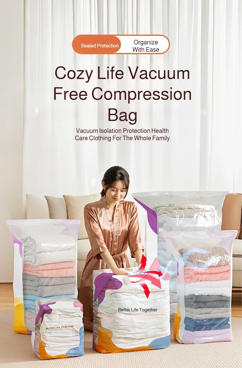 Sac de compression sous vide élégant dans un intérieur soigné