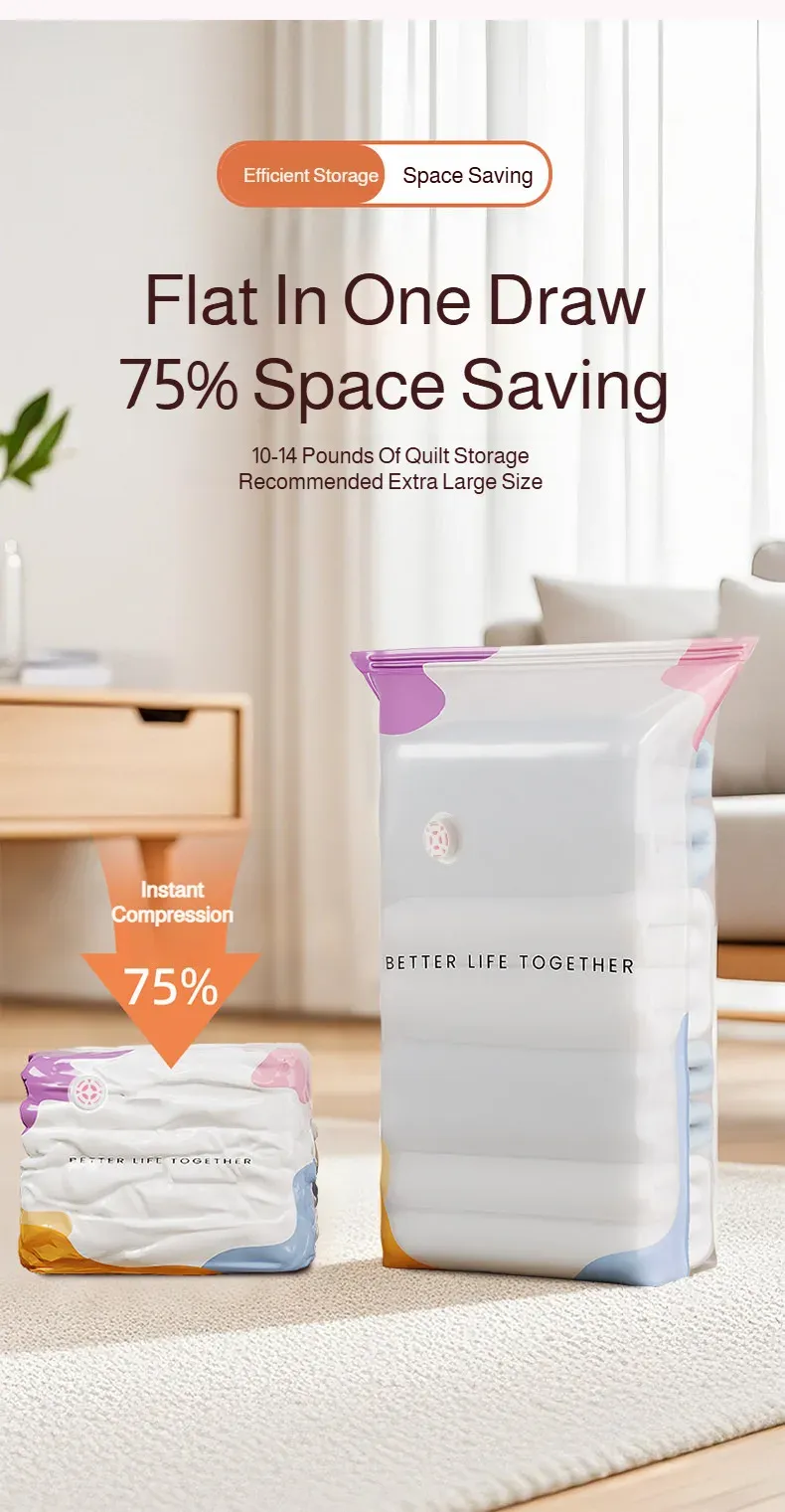 Sac de compression dans un dressing organisé