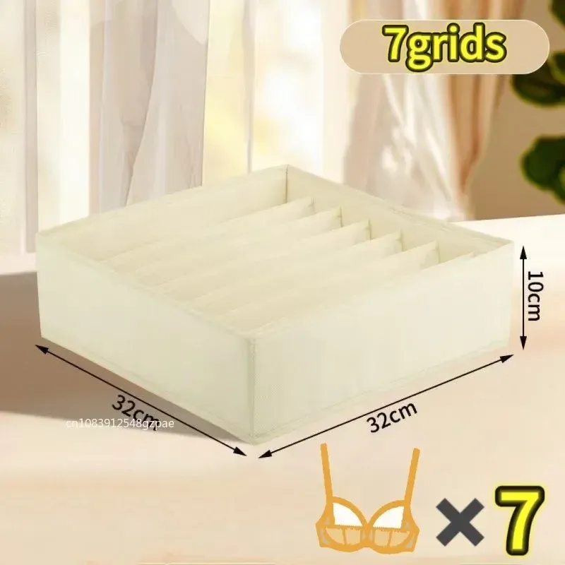 Boîtes de rangement pliables en tissu non tissé pour sous-vêtements, soutiens-gorge et chaussettes 12