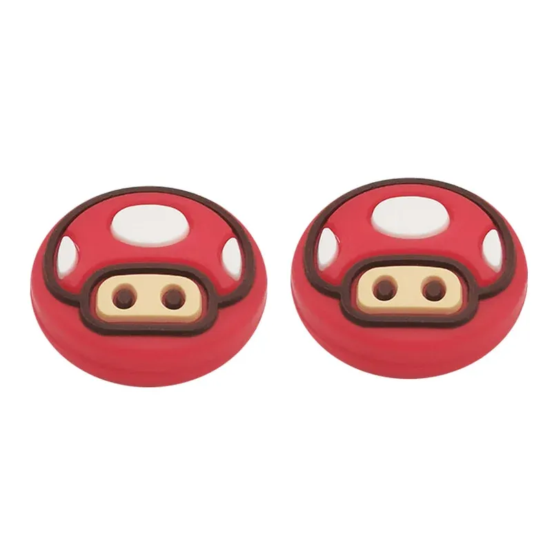 Gros plan sur le design des capuchons Mario