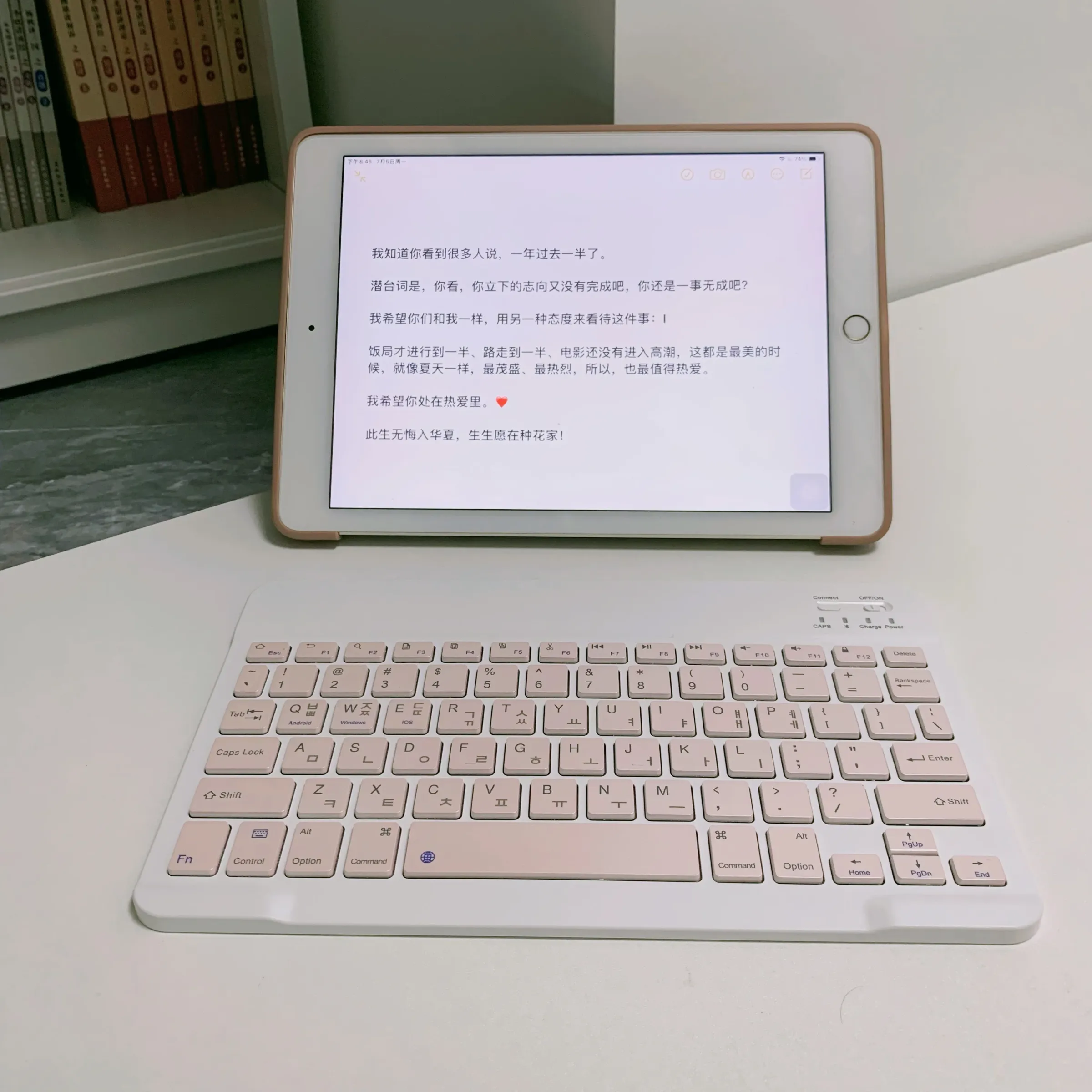 Clavier Bluetooth ultra-fin en coréen, sans fil et rechargeable, compatible iPad et iPhone 2