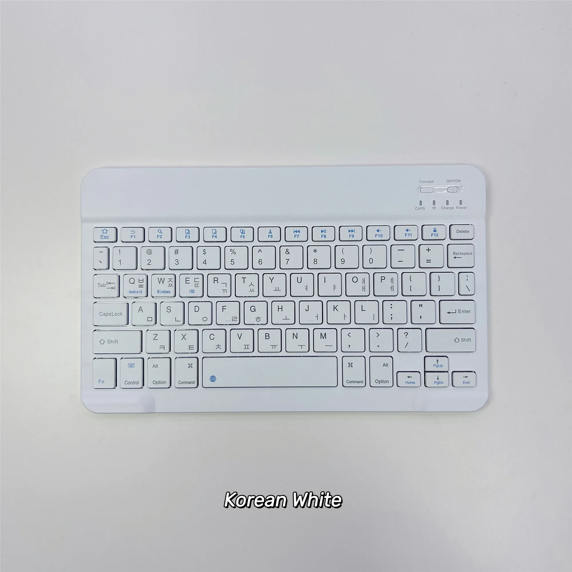 Clavier Bluetooth ultra-fin en coréen, sans fil et rechargeable, compatible iPad et iPhone 5