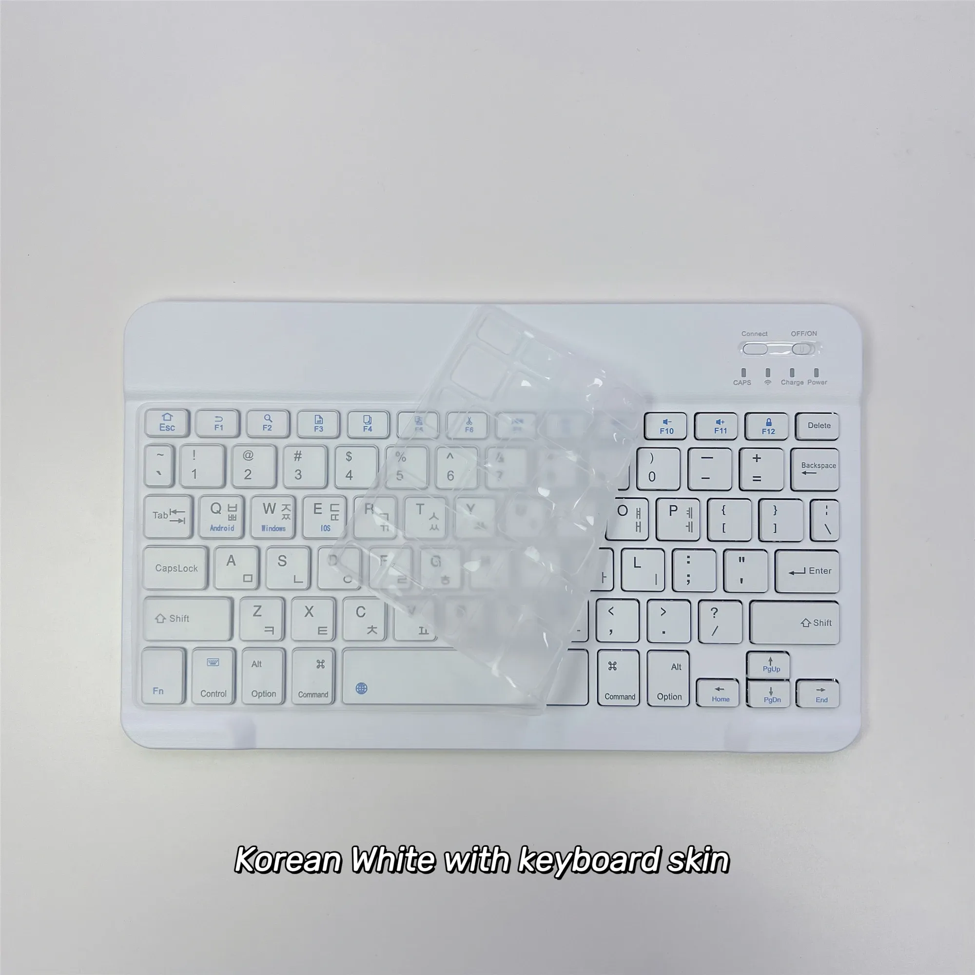 Clavier Bluetooth ultra-fin en coréen, sans fil et rechargeable, compatible iPad et iPhone 13