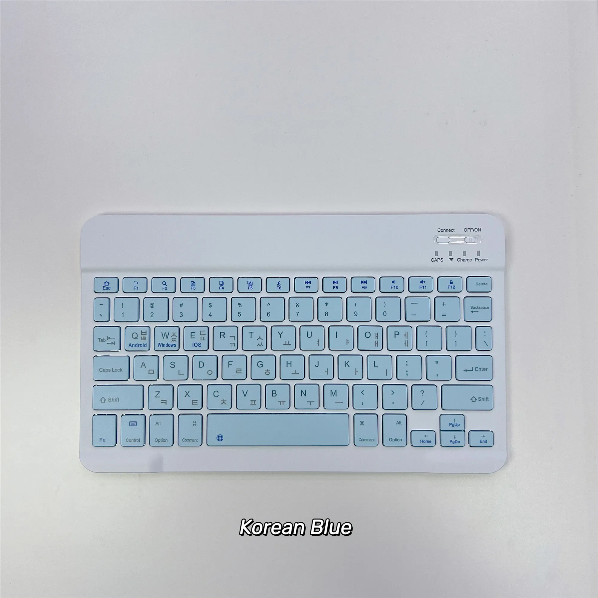 Clavier Bluetooth ultra-fin en coréen, sans fil et rechargeable, compatible iPad et iPhone 8