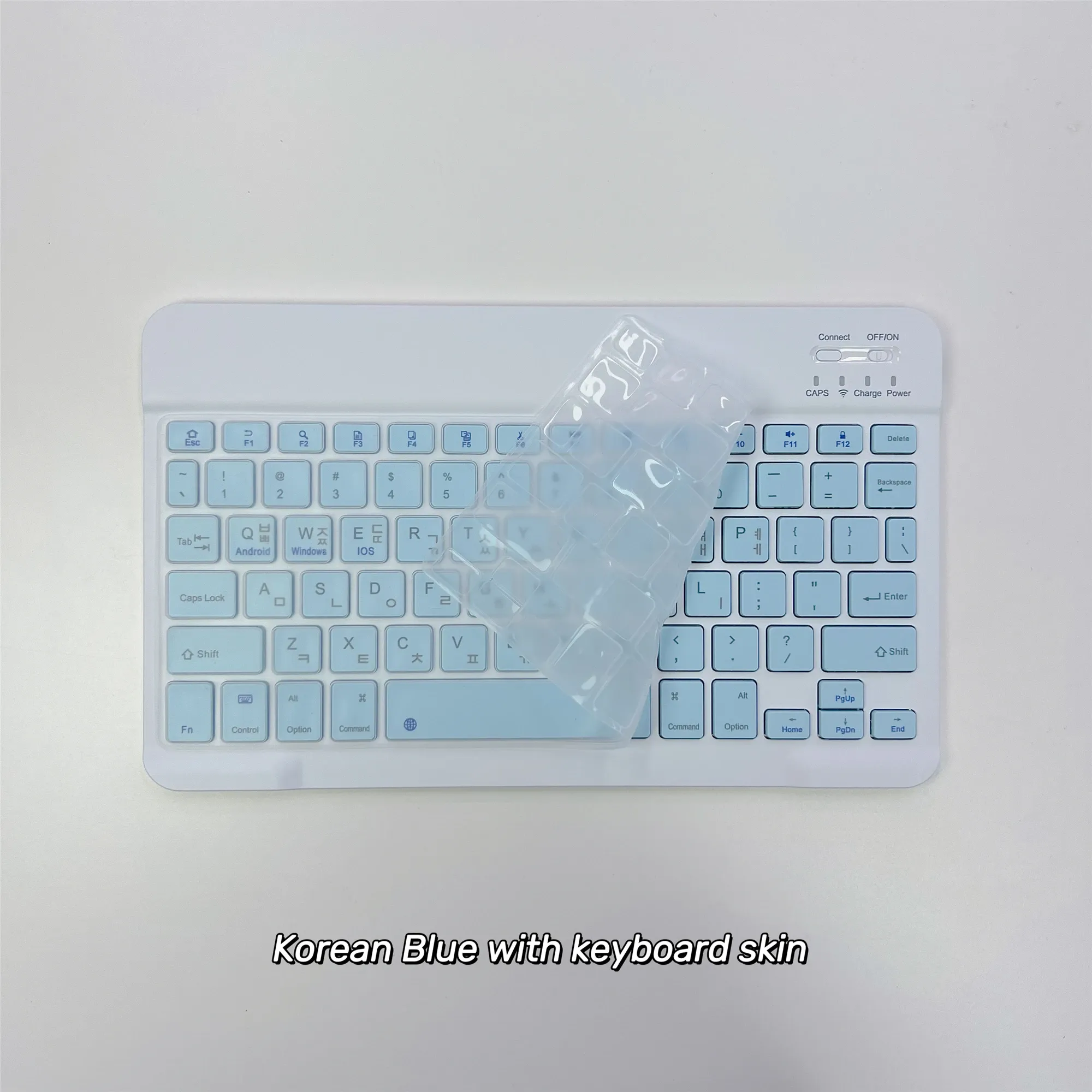 Clavier Bluetooth ultra-fin en coréen, sans fil et rechargeable, compatible iPad et iPhone 7