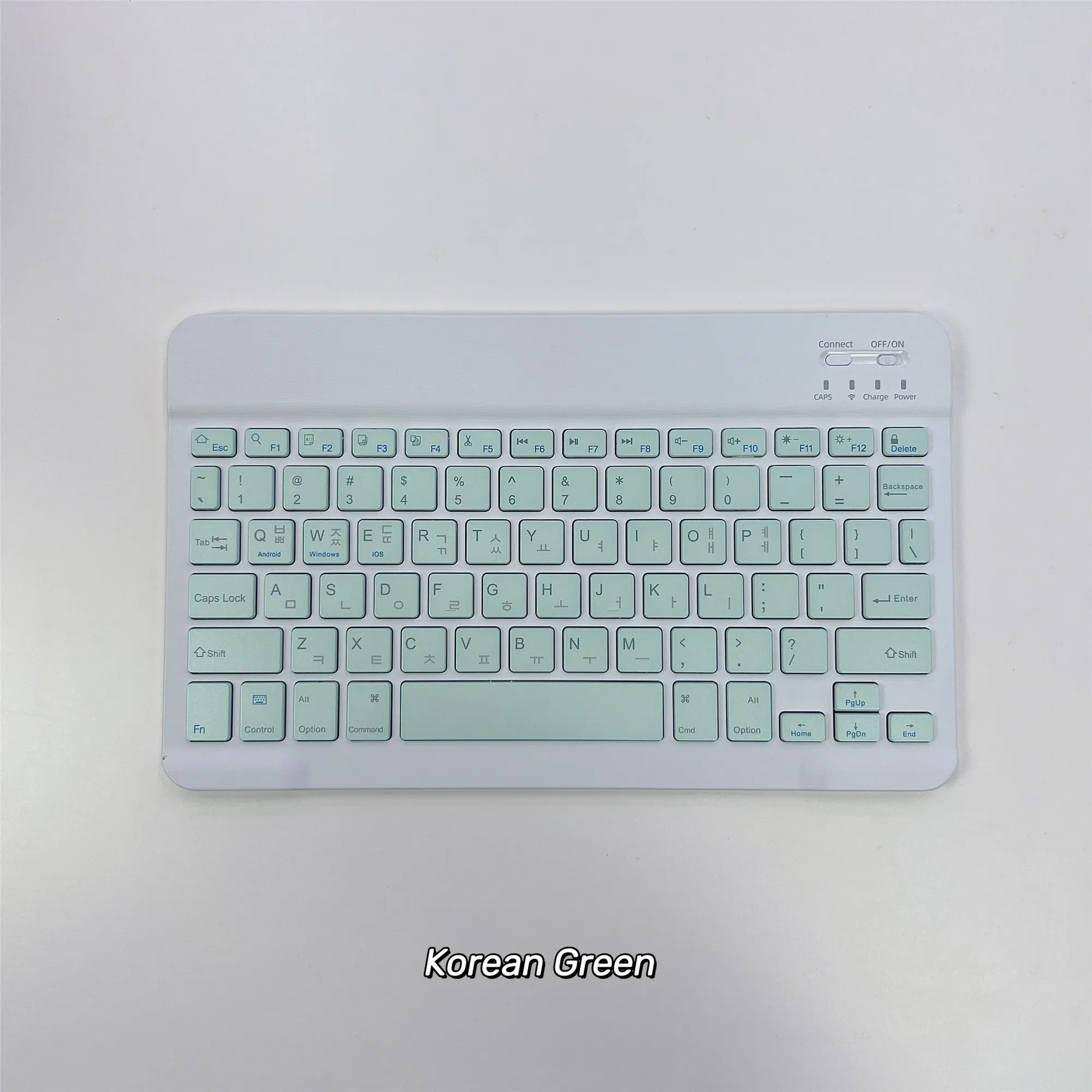 Clavier Bluetooth ultra-fin en coréen, sans fil et rechargeable, compatible iPad et iPhone 10