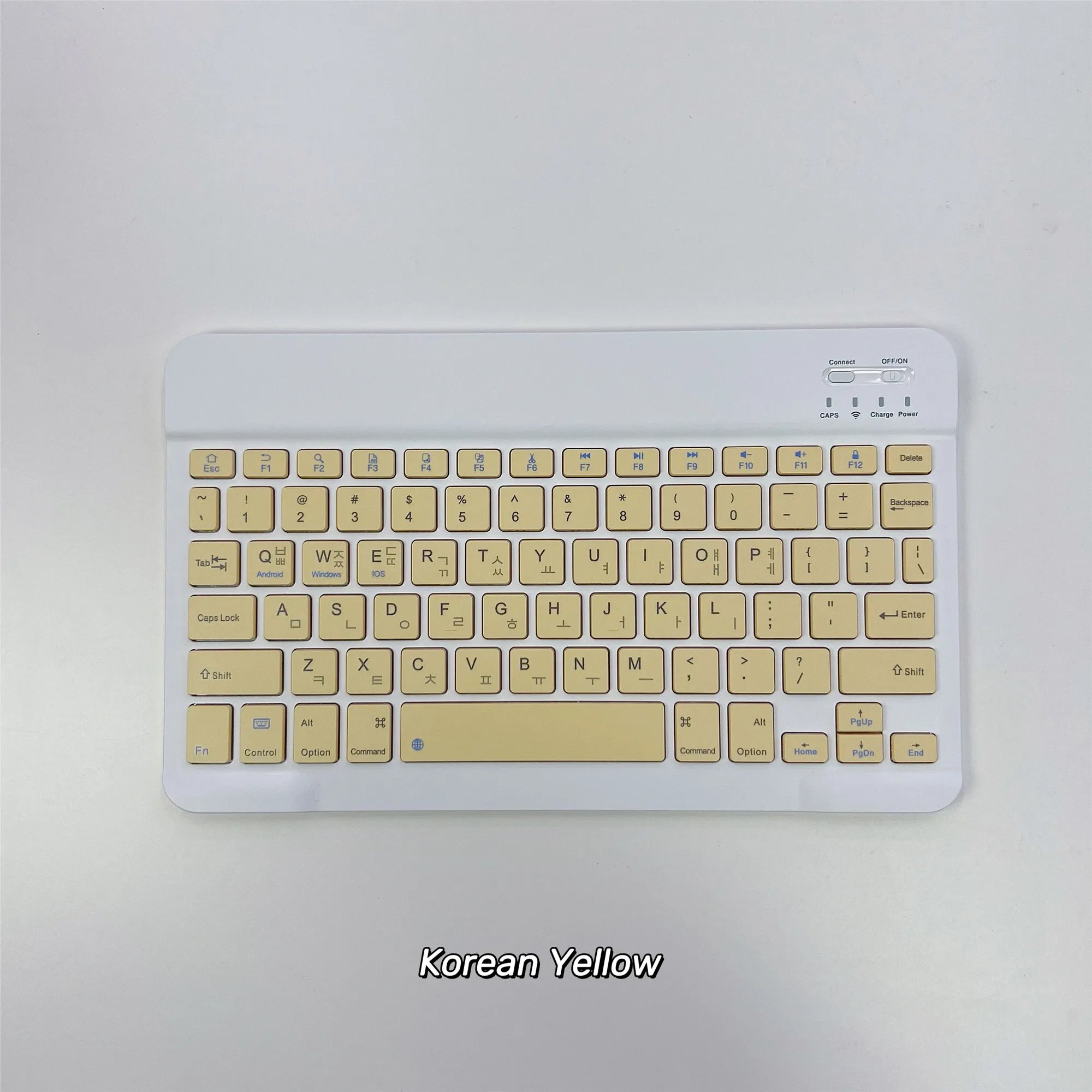 Clavier Bluetooth ultra-fin en coréen, sans fil et rechargeable, compatible iPad et iPhone 16
