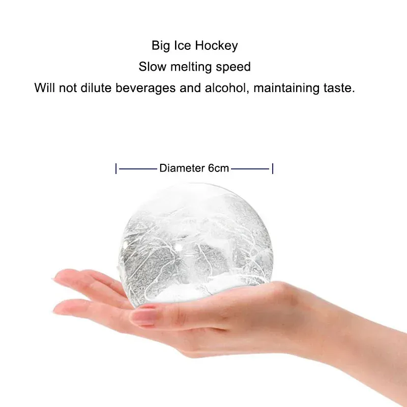 Moule rond en silicone pour boules de glace, bac sphérique pour réfrigérateur, adapté au bar et à la cuisine 4