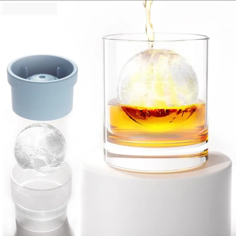 Moule rond en silicone pour boules de glace, bac sphérique pour réfrigérateur, adapté au bar et à la cuisine 5