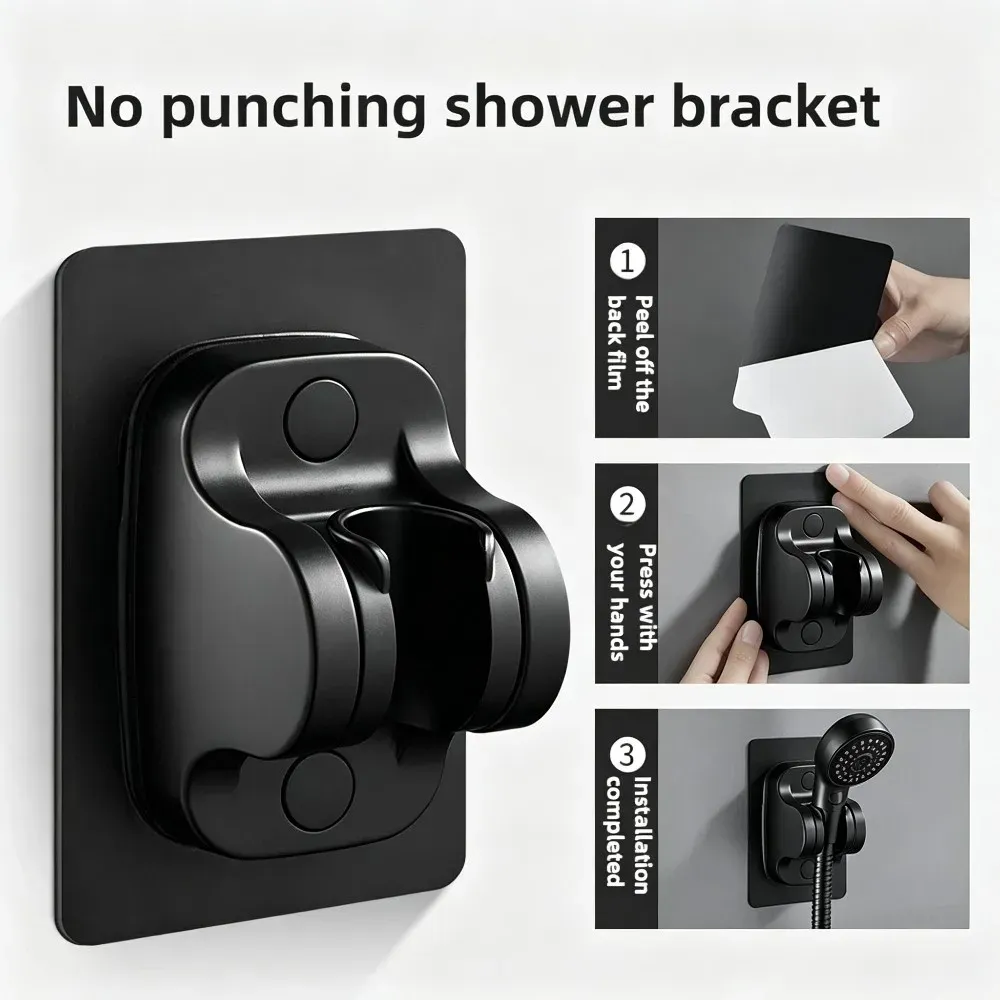 Installation sans perçage du support de douche