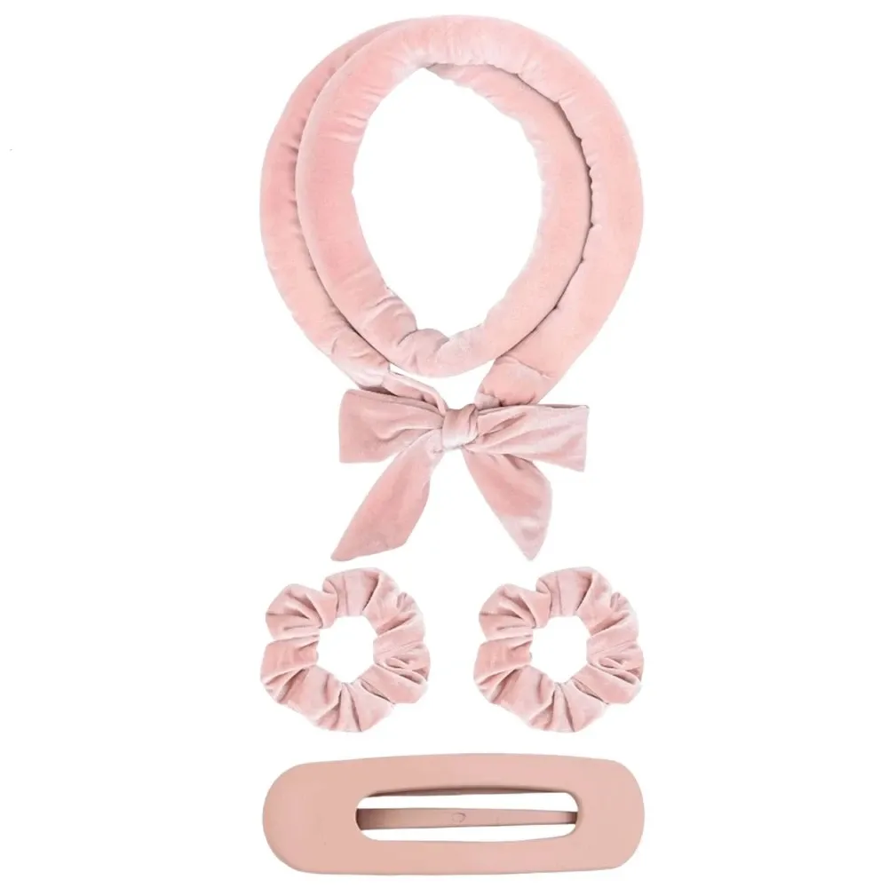 Bigoudis sans chaleur en satin avec bandeau doux, bonnet de nuit pour boucles, outils de coiffure 13