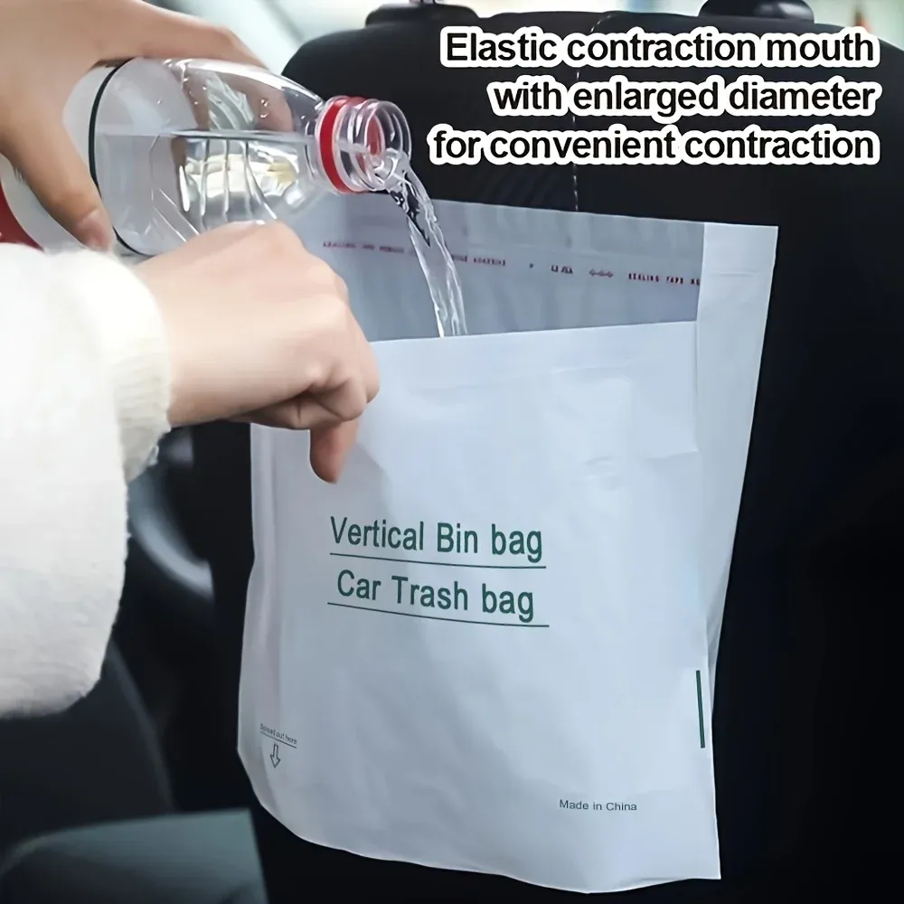 Lot de 60 sacs à vomissement jetables pour voiture, épaissis et résistants, 20,5 x 25 cm - Image 1