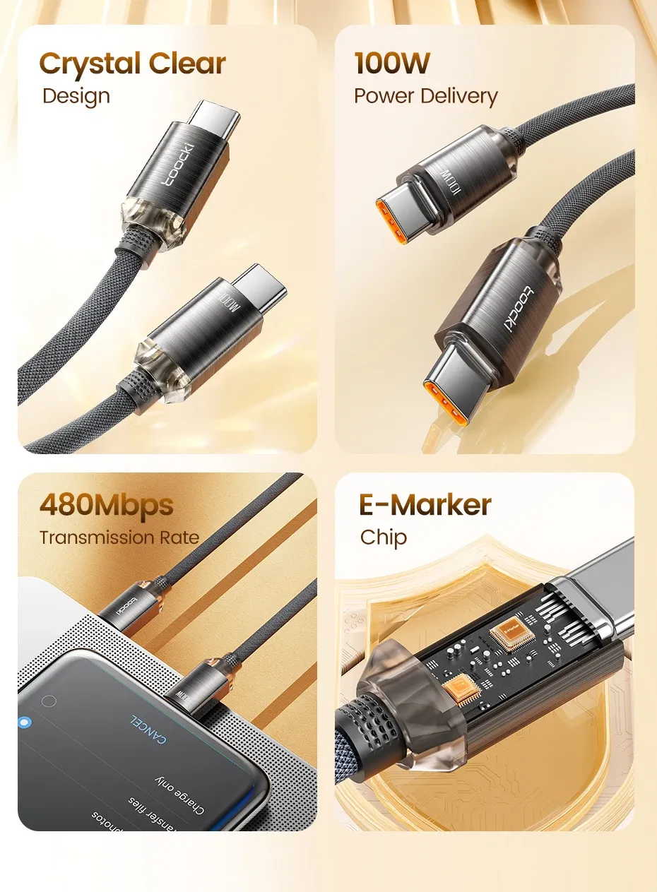 Câble de charge rapide en situation d'utilisation