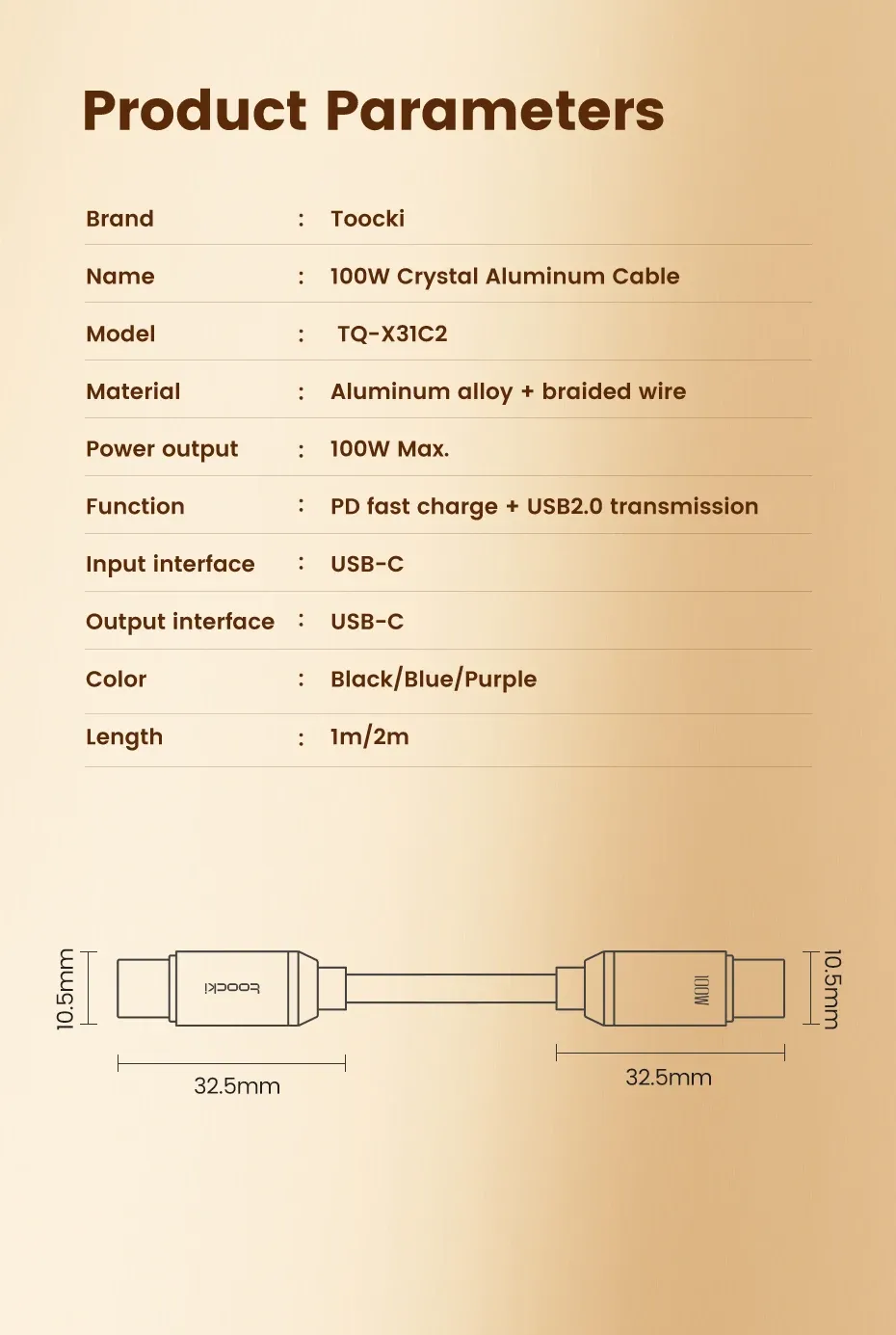 Accessoire de charge au design épuré