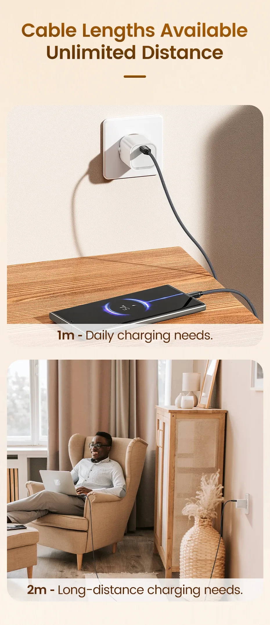 Câble de charge en déplacement
