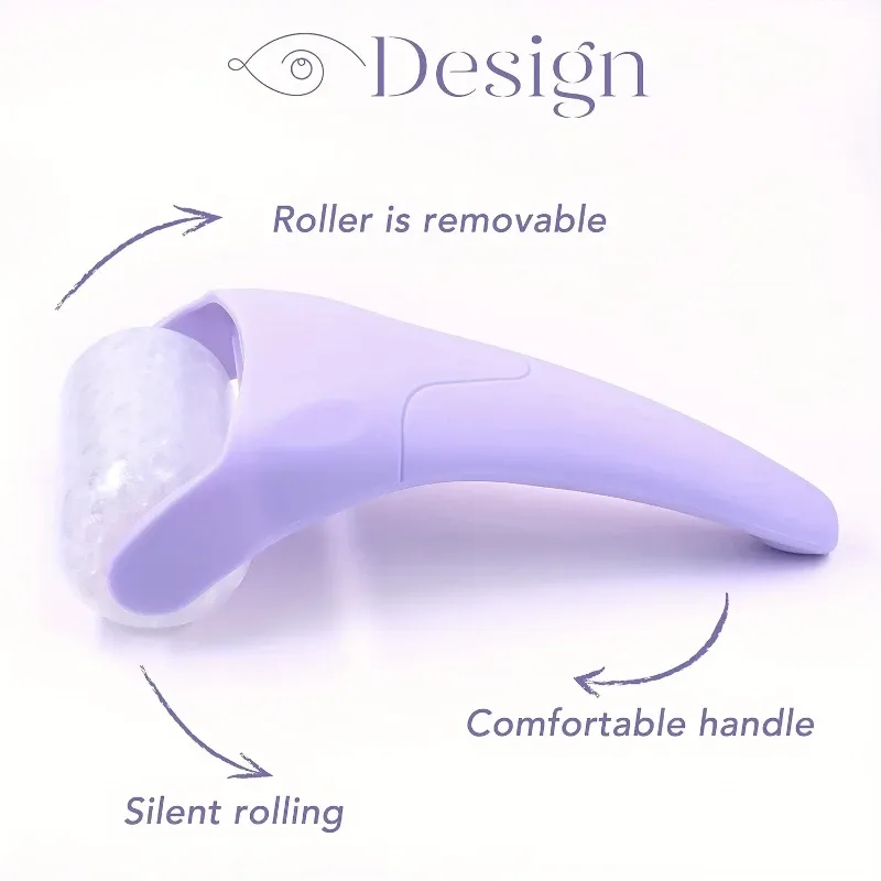 Rouleau de glace pour le visage et les yeux, grand outil de beauté refroidissant pour le visage, masseur portatif, routine de soins de la peau à domicile 5