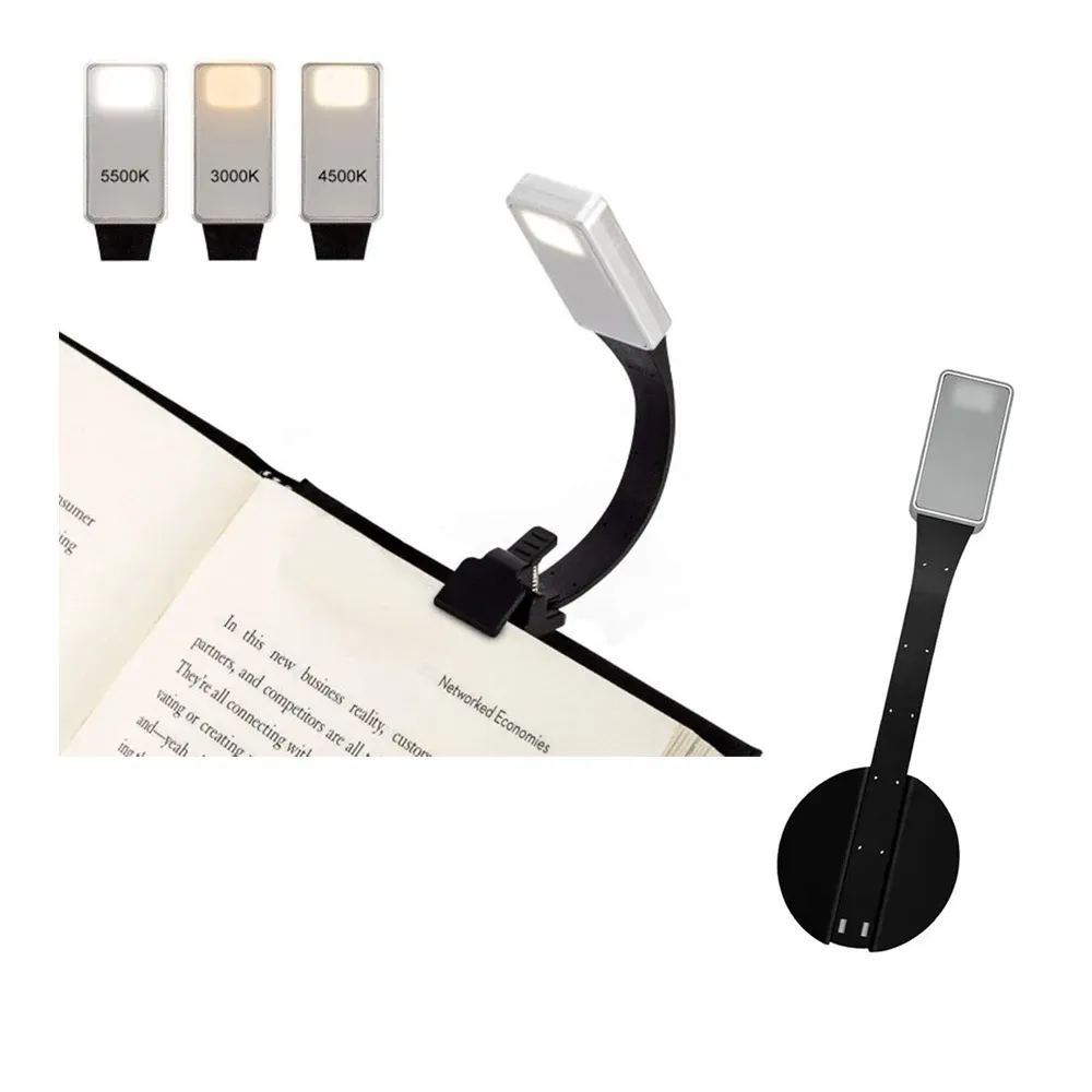Lampe de lecture LED XTEINK X3 X4 pour liseuse à encre électronique, éclairage nocturne, lampe d'appoint rechargeable, lampe à pince pour livre 3