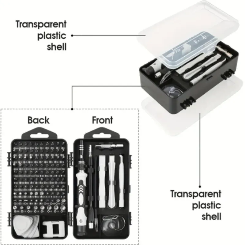 Kit de tournevis de précision 115 pièces, avec embouts Torx et Triwing, pour MacBook et électronique 5