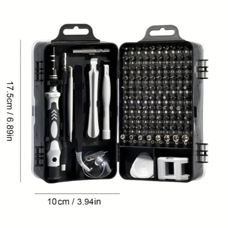 Kit de tournevis de précision 115 pièces, avec embouts Torx et Triwing, pour MacBook et électronique 6