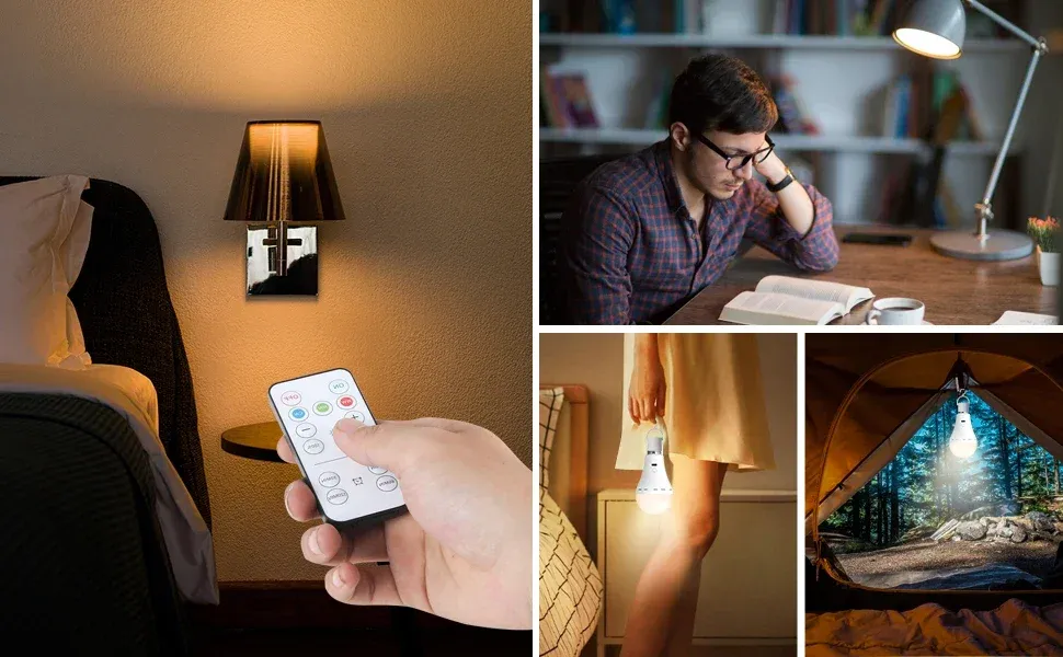 Ampoule rechargeable dans un intérieur