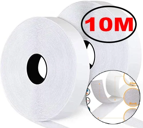 Bande autocollante à crochet et boucle, 1 à 10 m, fixation pour la maison, auto-adhésive 11