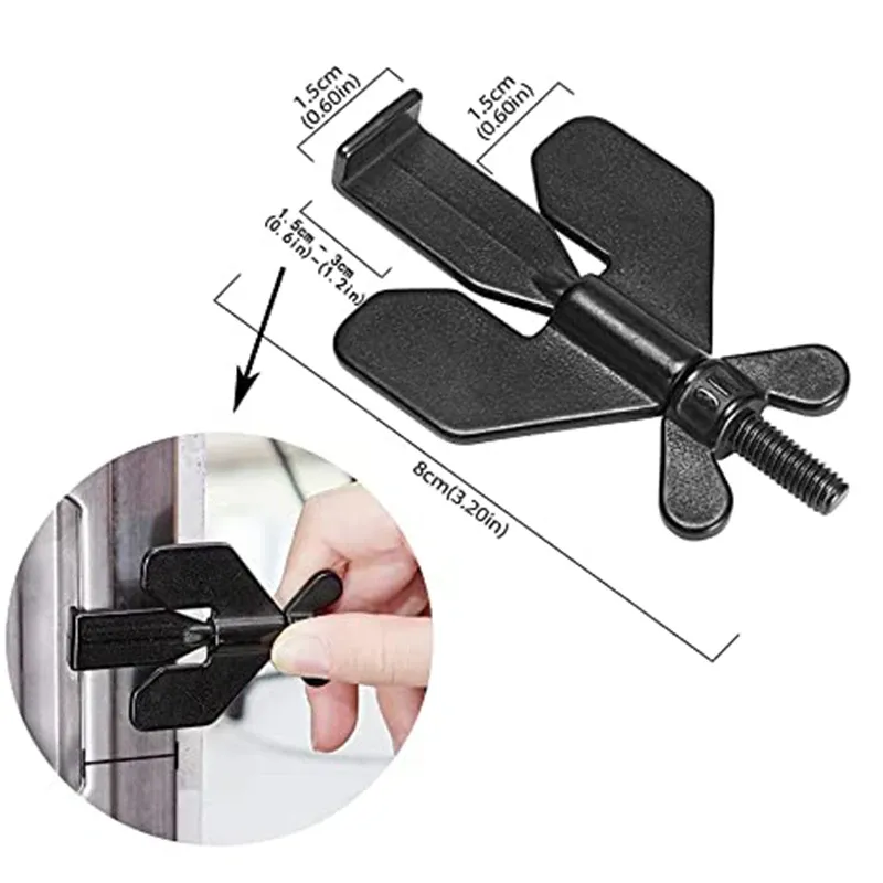 Serrure de porte portable, finition détaillée
